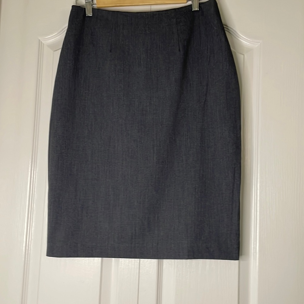 Merona Women’s Midi Pencil Skirt - Size 8, Charcoal Gray